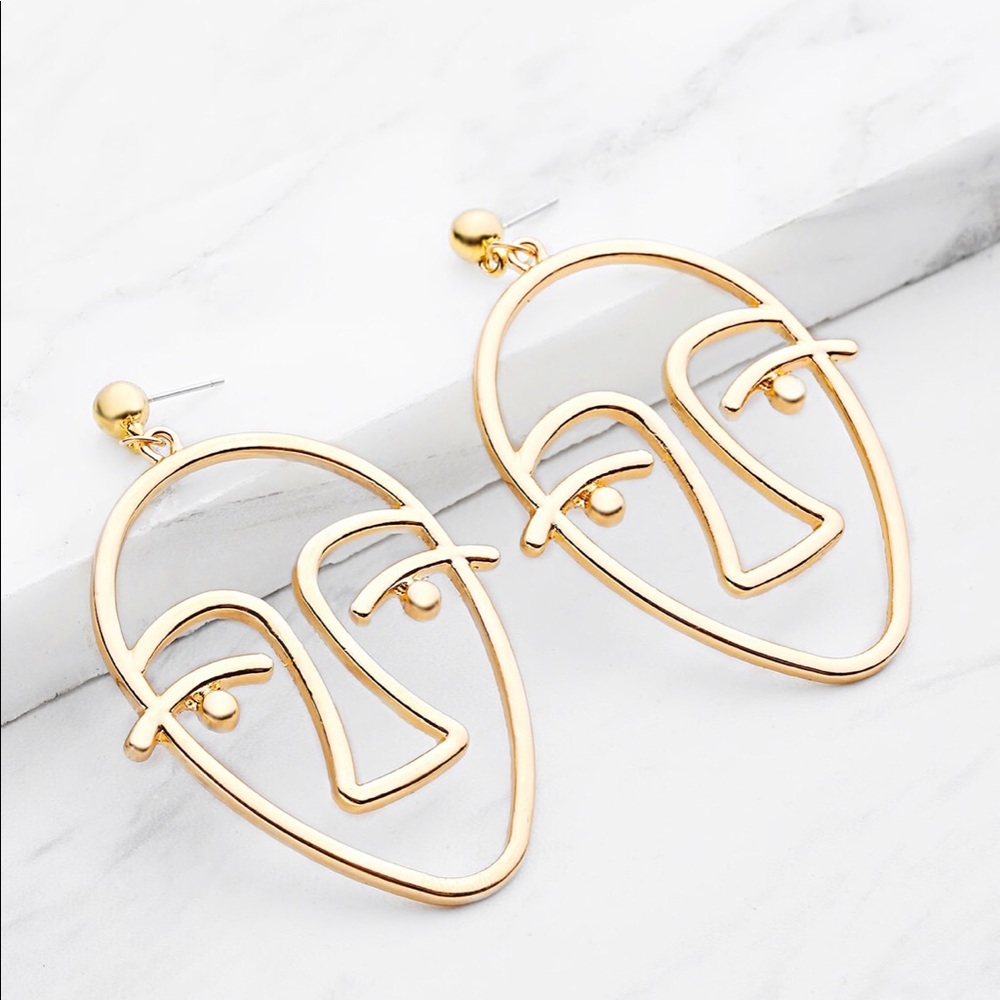 Face Drop Earrings